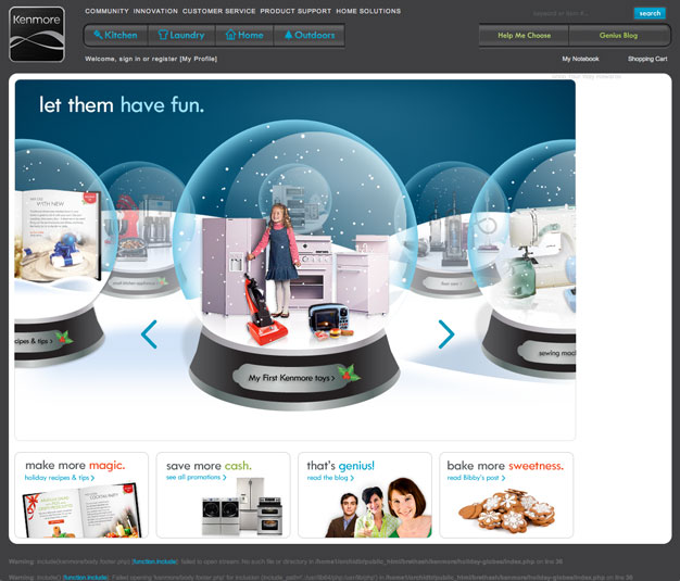 Kenmore Snow Globes Experience